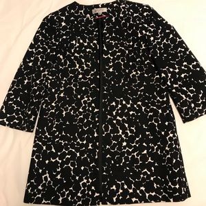 Kasper split neck duster jacket sz 10